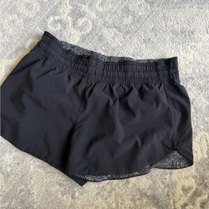 Reversible Black Lulu Athletic Running Shorts
